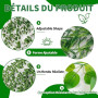 Der Rose 4 Pcs Plante Artificielle Tombante,Plantes Artificielles Interieur et Exterieur,Fausse Plante Convient pour Décorer le