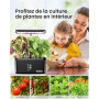 iDOO 8 Pods Potager Interieur, Jardin D'herbes Hydroponique, Jardinière Intelligente avec Minuterie Automatique, Kit de Jardin D