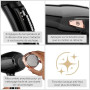 BaByliss Sèche-cheveux Cordkeeper - Sèche-cheveux puissant de 2000W avec 1,65m cordon rétractable, Technologie ionique anti-fris