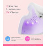 MelodySusie Lampe UV Ongles Gel Compacte et Légère (P-ART06F) avec Commande Simple par Bouton - Polymérise Tous les Gels Souples