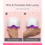 MelodySusie Lampe UV Ongles Gel Compacte et Légère (P-ART06F) avec Commande Simple par Bouton - Polymérise Tous les Gels Souples
