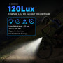 E-mangue Vélo électrique LED lumière de vélo avec réflecteur, StVZO Approbation lumière Avant, LED Feux de stationnement, Phare 
