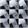 MWOOT Dentelle Autocollant d'ongle Holographique Nail Feuilles, 20pcs, Multicolor, Fleur, Étoilé, Art Déco, Nail Decal