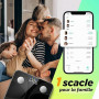 RunSTAR Balance Pese Personne Pour Poids et Masse Grasse, Haute Précision avec Grand Écran, Balance Connectée avec APP 13 Donnée