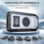 Booster Batterie Voiture avec Compresseur à Air, 6000A 150PSI/10.3Bar Gonfleur Pneus Démarreur Batterie Voiture (Tout Gaz / 10L