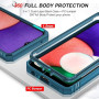 LeYi Coque pour Samsung Galaxy A22 5G avec 2 Verre Trempé, 360 Full Body Protection de la Caméra en PC Dur Anti-Chut Renforcée A