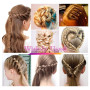 Sularpek Outil de Queue de Cheveux, 2pcs Tresse Outil de Coiffure, Aides à La Coiffure pour Simples et Élégantes, Styling Coiffu
