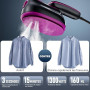 Défroisseur Vapeur 2 En 1, Défroisseur à Main 1300 W Portable Vêtements, Fer à Repasser de Voyage Écran Tactile Multi-Modes, 4 V