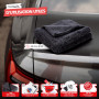 SPRINGER ZX1500 - - 2 x Chiffon Duo Microfibres 40 x 40 cm - - 2-en-1 Entretien Auto 450 GSM - pour Polir et Sécher - Chiffon de