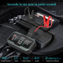 Booster Batterie Voiture 7000A avec 11,05 BAR/160 PSI Gonfleur de Pneus,27000 mAh Démarreur Batterie Voiture pour Tous Moteurs E