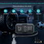Booster Batterie Voiture 7000A avec 11,05 BAR/160 PSI Gonfleur de Pneus,27000 mAh Démarreur Batterie Voiture pour Tous Moteurs E