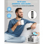 Greadio Lecteur CD Portable, Lecteur Cassette Audio, Bluetooth, Télécommande, Radio FM, AUX/USB/SD Card-in, Batterie Rechargeabl