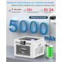 Greadio Lecteur CD Portable, Lecteur Cassette Audio, Bluetooth, Télécommande, Radio FM, AUX/USB/SD Card-in, Batterie Rechargeabl