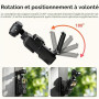 AMAZEAR Support magnétique pour DJI Osmo Pocket 4P/4/3, Accessoire Pocket4/3, Adaptateur d'extension magnétique, Support de boît