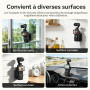 AMAZEAR Support magnétique pour DJI Osmo Pocket 4P/4/3, Accessoire Pocket4/3, Adaptateur d'extension magnétique, Support de boît