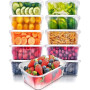 KAHEIGN 25 Pièces Contenants D'entreposage des Aliments, 1000ml Réutilisable Boîtes de Préparation deRepas en Plastique Conteneu