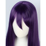 Linfairy Perruque Longue Violette Halloween Cosplay Pour Femme 85 cm
