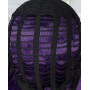 Linfairy Perruque Longue Violette Halloween Cosplay Pour Femme 85 cm