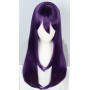 Linfairy Perruque Longue Violette Halloween Cosplay Pour Femme 85 cm