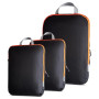 OW-Travel Organisateur de Valise Compressible (3 pièces, Moyen/Large, Noir) Organisateur Valise, Sac de Compression Voyage. Orga