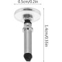 Lot de 12 disques de rechange universels argentés de forme ronde, embouts de stylet remplaçables pour appareils à écran tactile,