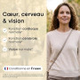 Omega 3 EPA DHA 1000 mg - Cœur, Cerveau & Vision - 30 Capsules pour 1 Mois - Oméga 3 Huile Poisson Sauvage - Sans Odeur - Condit