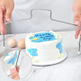 GIONAR 2pcs Coupe Gateau, Coupe-gâteau à Trancher avec Fils de Coupe, Ligne Simple/Double Couteau Gateau à Trancher, Coupe-gâtea