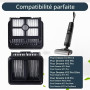 Jegehoyo Lot de 4 filtres HEPA pour Dreame H12 Pro/H12 Pro FlexReach/H12 Dual/H12 Pro Ultra/H13 Pro/H15 Pro/H15 Pro Heat/H15 Mix