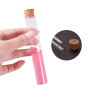BENECREAT 20PCS 30ml Tube à essai en Verre avec Bouchon en liège Clair Plat Mini Bouteilles en Verre bocaux pour Laboratoire, Pa