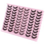 30 Paires de Faux Cils 3D pour Femmes, Cils Vaporeux en Faux Vison Moelleux, Faux Cils Épais, Cils Croisés en Désordre, Volume 3