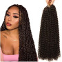 Passion Twist Hair, 7 Packs 24inch Water Wave Crochet Hair for Long Bohemian Hair Tressage Cheveux YDDM Passion Twist Crochet Ha