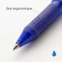 PILOT - Lot de 3 FriXion Ball 07 - Stylo Effaçable à Encre Thermosensible - Stylo Roller Rechargeable - Bleu - Pointe Moyenne