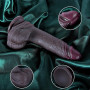 Petit gode noir de 19 cm pour débutants, réaliste avec prépuce mobile, en silicone double densité, petit gode anal mignon, vento