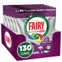 Fairy Platinum Plus Tablettes Lave-Vaisselle Tout-en-1, Miracle 30 Minutes, 130 Tablettes (26x5), Notre Nettoyant n°1 Pour Les R