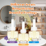 LASENTEUR Recharge diffuseur électrique Compatible Air Wick et Glade - Lot de 6 x 19 ML, parfums Vanille, Lin et Lavande, désodo