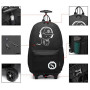 Kono Cartable à roulettes Enfant 24 L, Sac à Dos Trolley LED Lumineux, Bagage Cabine École Primaire Fille Garçon Voyage