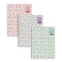 Miquelrius - Lot de 3 cahiers A4 quadrillés 5x5 mm, Couverture rigide carton plastifié, 80 feuilles microperforées chacun, Papie