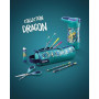 Maped - Mini Kit de Traçage Twist'N Flex Dragon - 3 Pièces - Incassable - Règle 15 cm + Equerre 60° + Rapporteur 180°