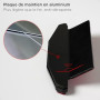 evermotor 2 pièces Catadioptre Moto Homologué E4, Réflecteur Arrière pour vélo Œil de chat avec Plaque Aluminium de 150° Autocol