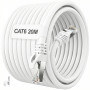 ikbc Cable Ethernet 20m, Cable RJ45 Cat 6 20m FTP Blindé Câble Réseau 1000Mbps, Câble Internet Gigabit RJ45 20 mètres Extérieur 