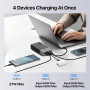 NOBIS Batterie Externe 20000mAh 90W Bidirectionnelle | 4 Ports USB-C/USB-A, compatible avec Ordinateur Portable, MacBook, Tablet