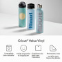 Cricut Vinyle Adhésif Permanent pour Plotter | Rouleau 30,5 cm x 3 m | Noir | Vinyle Auto-Adhésif pour Décoration, Stickers et M