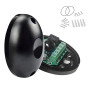 Paire de Photocellules Infrarouges 12 / 24V AC DC pour Portail Automatique et Garage, Capteurs de Sécurité avec Filtre Solaire,