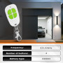 433,92 MHz Télécommande,AAM0094 AAM0121 AAM0135 AAM0133 AAM0085 Telecommande Portail, 4 canaux Bip Portail Porte De Garage,Lot d