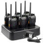 Retevis RT27 Talkie Walkies Professionnel, Longue Portée Talkie -Walkie Rechargeable avec Chargeur à 6 RMR 446 sans Licence, Rad