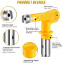 WOOLUCK® 6 pièces Buse Airless,Buse Pistolet Airless pour Pistolet à Peinture Haute Pression (Tapez 413,415,417,419,423,425)