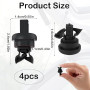 4 Pièces Plage Arriere Clips de Fixation Voiture, Clips de Fixation pour Étagère Arrière 7705099001 8200675047 Compatible pour R