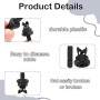 4 Pièces Plage Arriere Clips de Fixation Voiture, Clips de Fixation pour Étagère Arrière 7705099001 8200675047 Compatible pour R