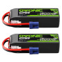OVONIC Lot de 2 batteries Lipo 4S 14,8 V 5200 mAh 130 C avec fiche EC5 pour voiture RC camion truggy quadcopter hélicoptère cami