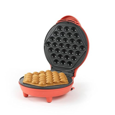 Giles & Posner Funfair Bubble Waffle Maker – Plaques de cuisson antiadhésives sans PFAS, temps de préchauffage de 2 minutes, voy